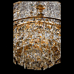 Люстра хрустальная в неоклассическом стиле на золотистом каркасе Majesty варинант исполнения - 4 | Loft Concept в Саратове