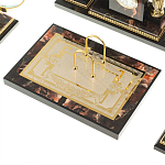 Настольный письменный набор из яшмы и долерита с декором в виде коня Manager Organizer варинант исполнения - 5 | Loft Concept в Саратове