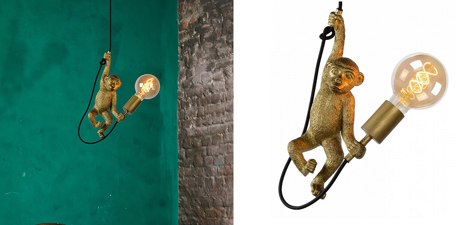 Подвесной светильник Monkey holding a light bulb Подвесной светильник Monkey holding a light bulb - Loft-Concept в Саратове