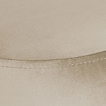 Банкетка круглая бежевый велюр на 4-х металлических ножках черного цвета SANJAY варинант исполнения - 4 | Loft Concept в Саратове