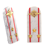 Сувенир Погон МВД из натурального камня мрамор Souvenir Epaulets варинант исполнения - 7 | Loft Concept в Саратове