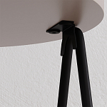 Стол приставной с 2-мя круглыми бежево-серыми столешницами ESSEL LIGHT MOCHA варинант исполнения - 1 | Loft Concept в Саратове