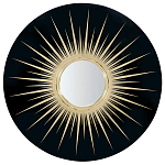 Настенное круглое зеркало Romilly Round Mirror Black варинант исполнения - 1 | Loft Concept в Саратове