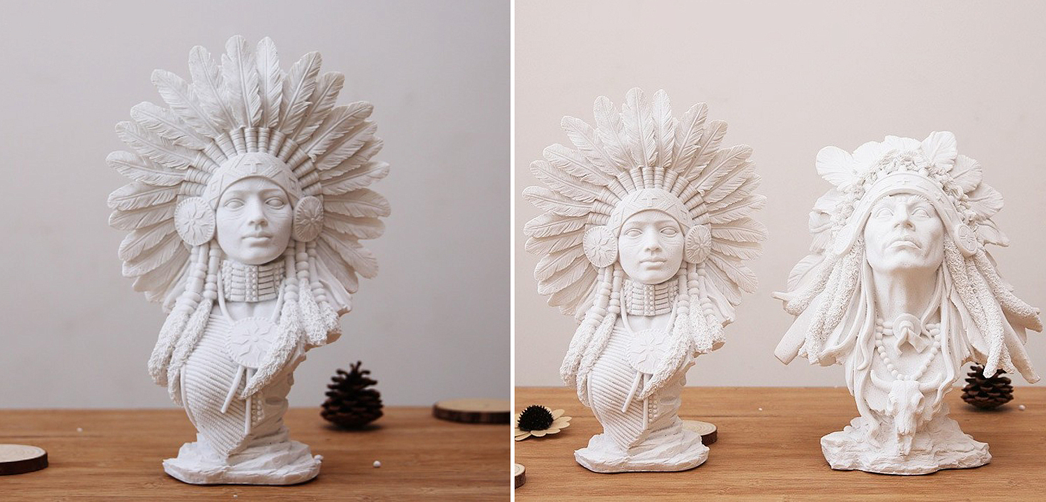 Native american indian figurine B Native american indian figurine B - Loft-Concept в Саратове
