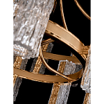 Люстра двухъярусная круглая с текстурными цилиндрическими плафонами Glimpse варинант исполнения - 8 | Loft Concept в Саратове