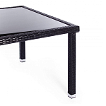 Обеденный комплект из искуственного ротанга Vintara черный варинант исполнения - 10 | Loft Concept в Саратове