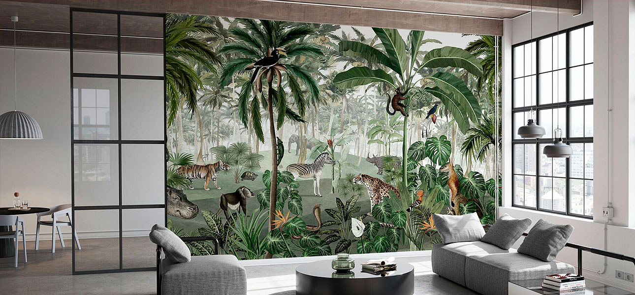 Обои ручная роспись Jungle Lookbook Обои ручная роспись Jungle Lookbook - Loft-Concept в Саратове