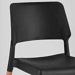 Пластиковый стул на ножках из массива бука Ferret Black 4 шт варинант исполнения - 7 | Loft Concept в Саратове