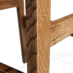 Барный стул со спинкой на 4-х деревянных ножках Коричневый Велюр Vendramin Chair  варинант исполнения - 7 | Loft Concept в Саратове