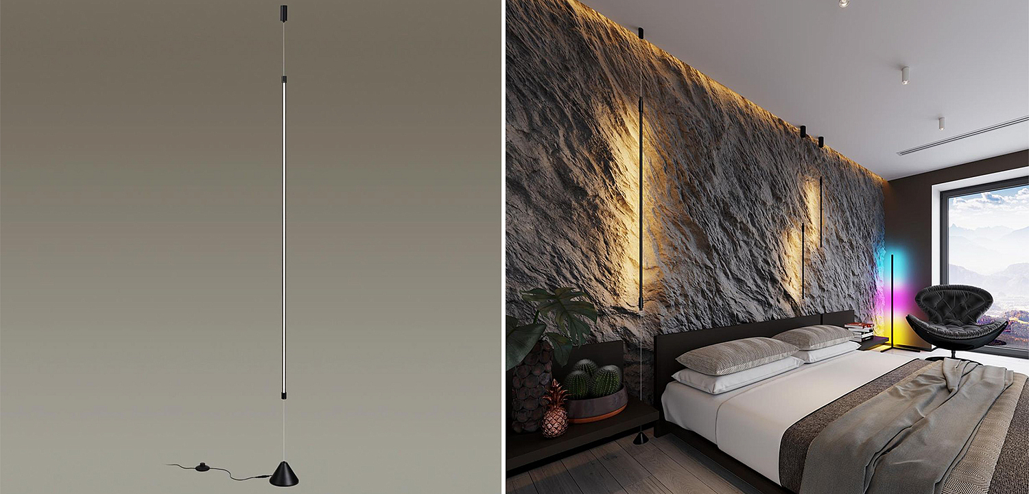 Торшер Trumpet Tube Black Thin Line Торшер Trumpet Tube Black Thin Line - Loft-Concept в Саратове
