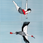 Плитка с узором Аист варинант исполнения - 3 | Loft Concept в Саратове