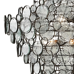 Люстра с каскадом из круглых прозрачных декоративных элементов Harmony of Light варинант исполнения - 1 | Loft Concept в Саратове