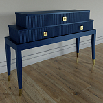 Премиальная Консоль с тремя ящиками Elsa Dreams Blue варинант исполнения - 1 | Loft Concept в Саратове