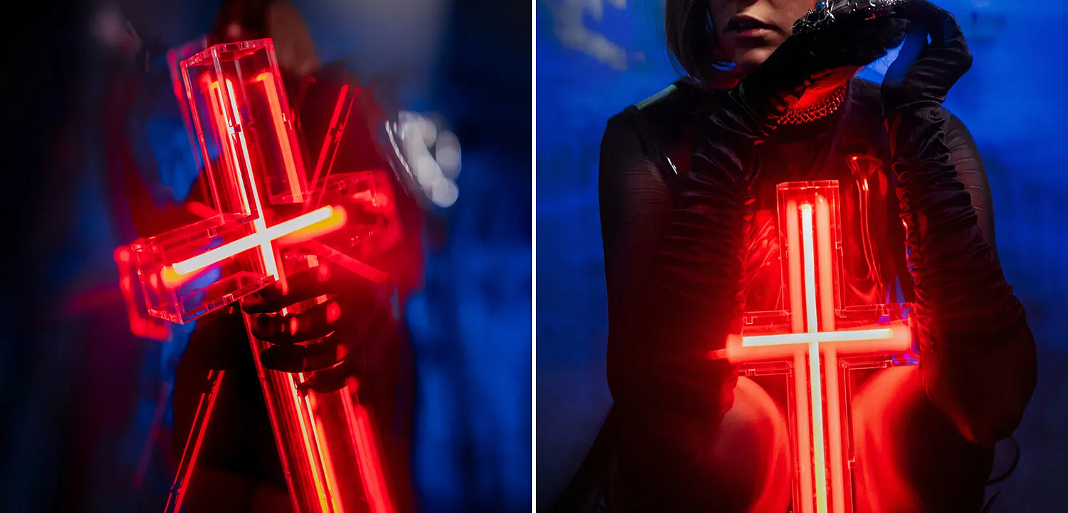 Неоновая настенная лампа Red Cross Neon Wall Lamp Неоновая настенная лампа Red Cross Neon Wall Lamp - Loft-Concept в Саратове