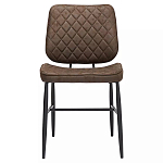 Стул с темно-коричневой обивкой из экокожи Benderson варинант исполнения - 1 | Loft Concept в Саратове