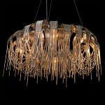 Люстра круглая подвесная с металлическими дугами и длинными цепочками 80 см Atlantis Chain варинант исполнения - 8 | Loft Concept в Саратове