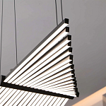 Люстра в виде распахнутых крыльев из тонких металлических планок Flight of Freedom варинант исполнения - 10 | Loft Concept в Саратове