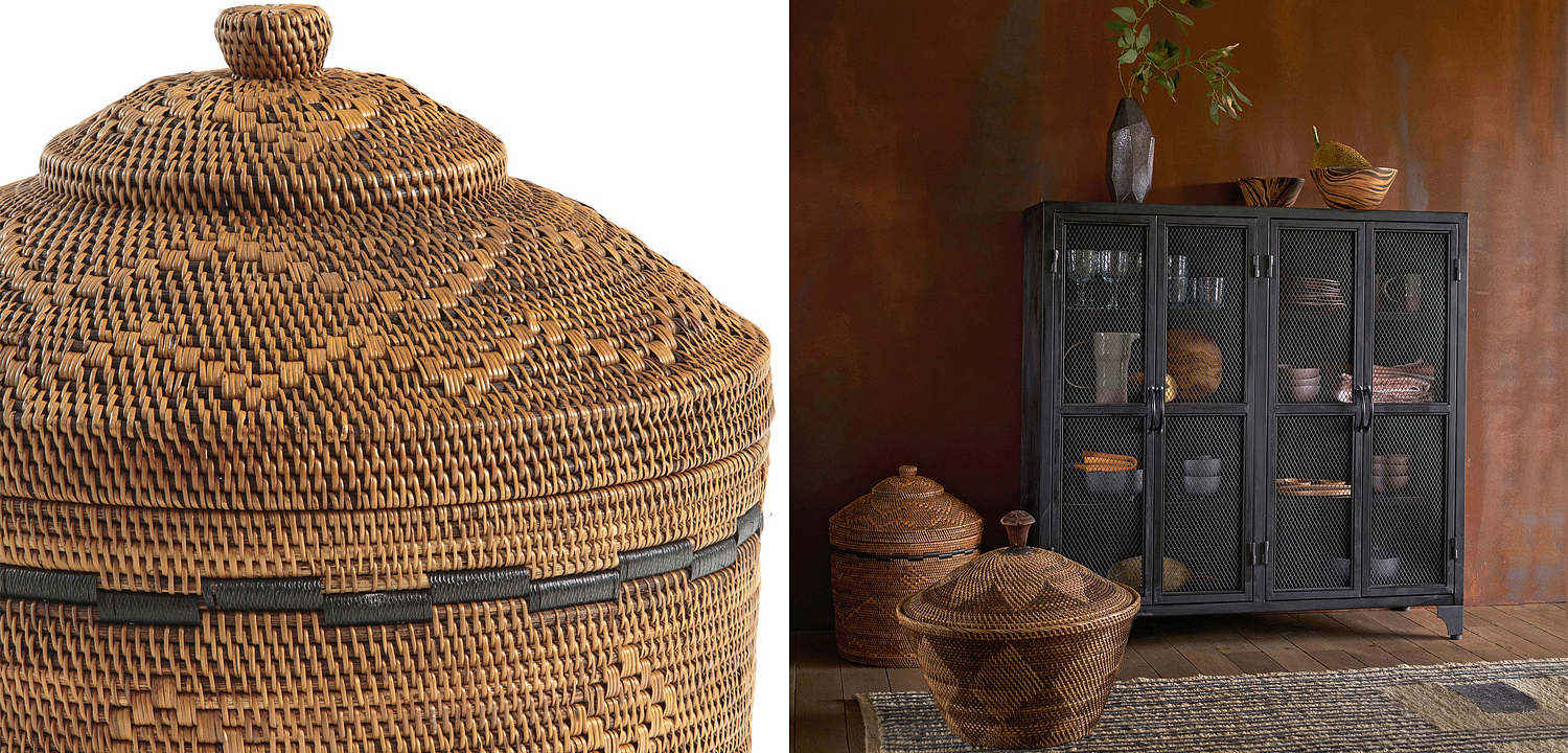 Корзина Wicker bamboo and rattan Корзина Wicker bamboo and rattan - Loft-Concept в Саратове