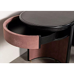 Дизайнерский письменный стол овальной формы с 2-мя выдвижными ящиками по бокам Parsec варинант исполнения - 4 | Loft Concept в Саратове