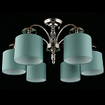 Люстра потолочная Nikoletta с бирюзовым плафоном варинант исполнения - 2 | Loft Concept в Саратове