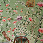 Обои ручная роспись Belvoir Pistachio варинант исполнения - 4 | Loft Concept в Саратове