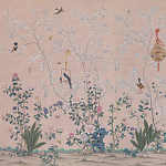 Обои ручная роспись Cecily pink варинант исполнения - 1 | Loft Concept в Саратове