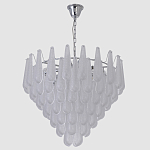 Люстра с подвесками из рифленного стекла в форме капель Textured Glass Chandelier варинант исполнения - 12 | Loft Concept в Саратове