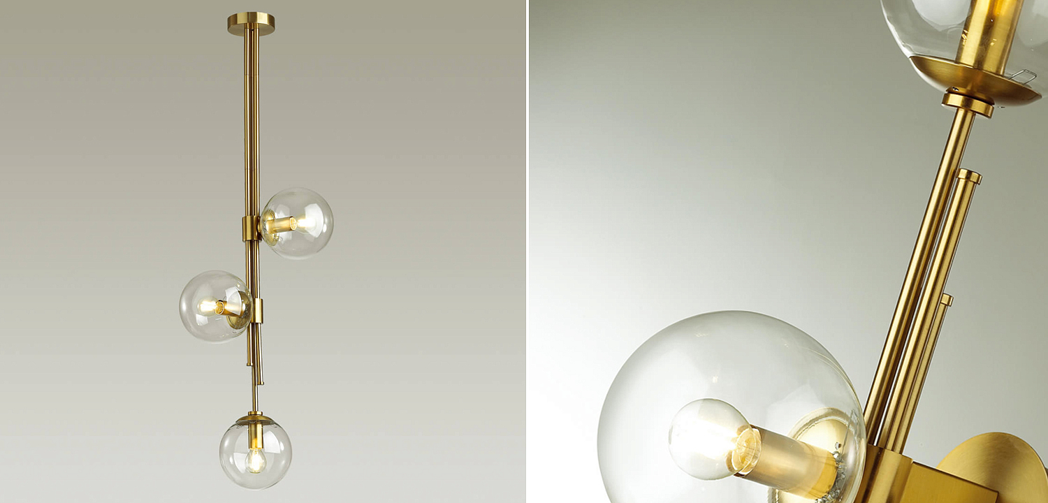 Светильник TRILOGY Ceiling Light Clear glass 100 Светильник TRILOGY Ceiling Light Clear glass 100 - Loft-Concept в Саратове