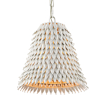 Подвесной светильник белый металлический в форме колокола White Natural Lines варинант исполнения - 2 | Loft Concept в Саратове