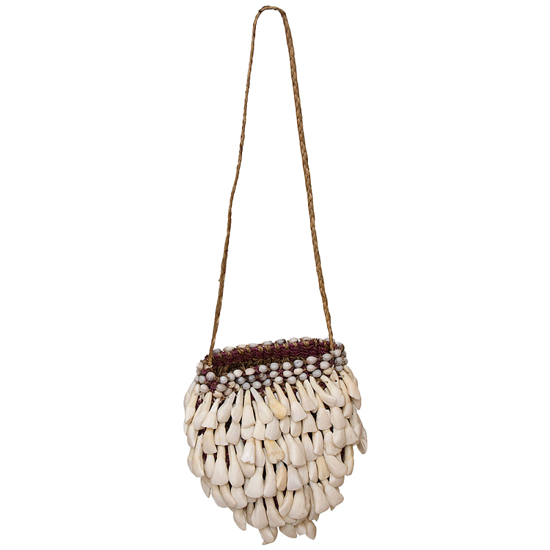 Декоративный этнический аксессуар сумка Aboriginal Bag Бежевый Коричневый Декоративный этнический аксессуар сумка Aboriginal Bag Бежевый Коричневый в Саратове | Loft Concept