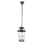 Уличный подвесной светильник с цилиндрическим плафоном на цепи Elysian Lanterns варинант исполнения - 1 | Loft Concept в Саратове
