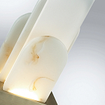 Настольная лампа с белыми вертикальными элементами Alabaster Totem   варинант исполнения - 7 | Loft Concept в Саратове