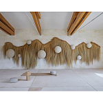 Большая дизайнерская Инсталляция из соломы RAFFIA Installation  варинант исполнения - 3 | Loft Concept в Саратове