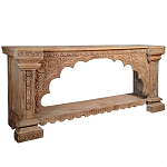 Большая Этническая Консоль с резным орнаментом  варинант исполнения - 1 | Loft Concept в Саратове