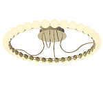 Люстра кольцевая потолочная с круглыми плафонами белого цвета PEARLS Suspension 60 варинант исполнения - 2 | Loft Concept в Саратове