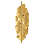 Бра светодиодное из многослойных золотых дисков Metal Disc Chandelier варинант исполнения - 2 | Loft Concept в Саратове