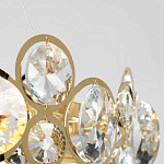 Люстра подвесная из золотых колец 57 см Golden Circles варинант исполнения - 7 | Loft Concept в Саратове