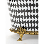 Фарфоровое кашпо Black and white square варинант исполнения - 4 | Loft Concept в Саратове