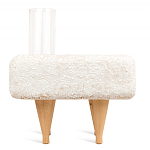 Керамический столик на деревянных ножках «Квадро» варинант исполнения - 4 | Loft Concept в Саратове