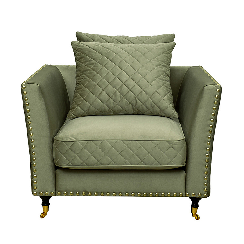 Кресло Jeannel Armchair Темно-синий Оливковый Кресло Jeannel Armchair Темно-синий Оливковый в Саратове | Loft Concept