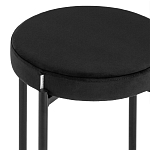Табурет с мягким круглым сиденьем RIO Black варинант исполнения - 4 | Loft Concept в Саратове