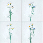 Плитка с узором Ромашки варинант исполнения - 1 | Loft Concept в Саратове