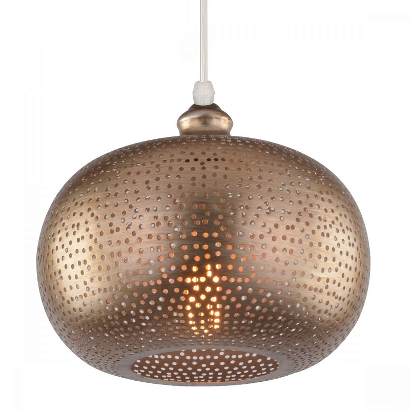 Подвесной светильник perforation oriental ornament sphere Золотой в Саратове | Loft Concept 