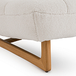 Кресло с обивкой букле Lino White  Boucle Armchair варинант исполнения - 5 | Loft Concept в Саратове