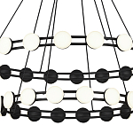 Люстра двухъярусная с круглыми светодиодными источниками света Maxine Light варинант исполнения - 5 | Loft Concept в Саратове