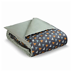 Постельное белье из сатина с принтом треугольники 150х200 см Triangular Dreams варинант исполнения - 1 | Loft Concept в Саратове