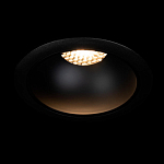 Встраиваемый спот светодиодный круглый черного цвета с углублением Ombra Lux  варинант исполнения - 1 | Loft Concept в Саратове