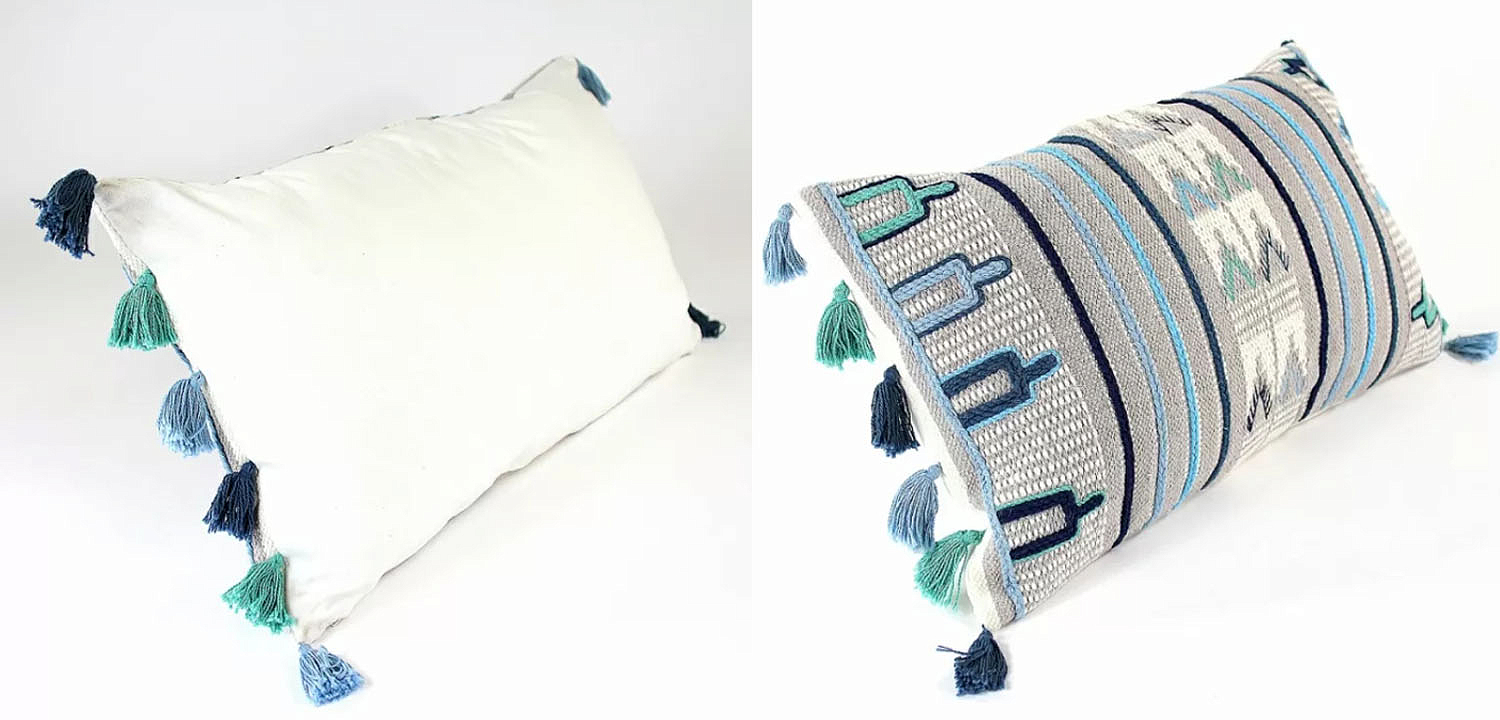 Чехол на подушку Blue Ikat Чехол на подушку Blue Ikat - Loft-Concept в Саратове
