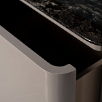 Тумба под телевизор с мраморной столешницей Presentability варинант исполнения - 4 | Loft Concept в Саратове