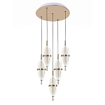 Люстра подвесная с прозрачными фактурными плафонами Reflection of Light варинант исполнения - 1 | Loft Concept в Саратове